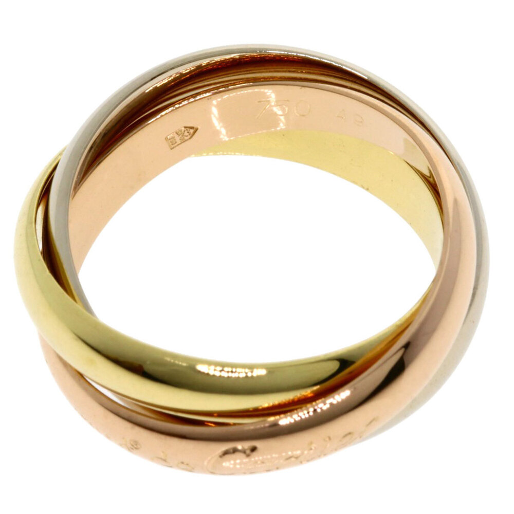 CARTIER 18k Pink Trinity Ring #49 - Picture 3 of 8